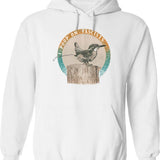 I Play Only One Goal Hoodie - Retro Graphic Pullover Hoodie for Men & Women - White