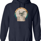 I Play Only One Goal Hoodie - Retro Graphic Pullover Hoodie for Men & Women - Navy