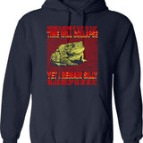 I Reject Your Reality Hoodie - Retro Graphic Pullover Hoodie for Men & Women - Navy