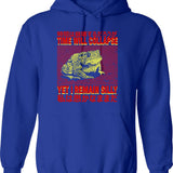 I Reject Your Reality Hoodie - Retro Graphic Pullover Hoodie for Men & Women - Blue
