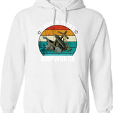I Run A Tight Shipwreck Hoodie - Retro Graphic Pullover Hoodie for Men & Women - White