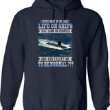 I Speak In Movie Quotes Song Lyrics And Sarcasm Vintage Hoodie - Navy