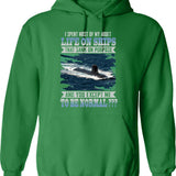 I Speak In Movie Quotes Song Lyrics And Sarcasm Vintage Hoodie - Green