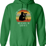 I Study Triggernometry Gun On Back Funny Veteran Hoodie - Green