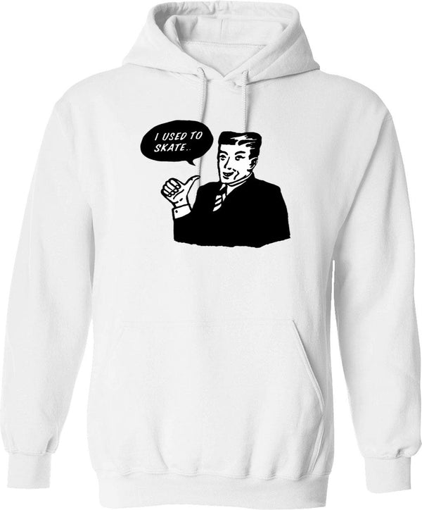 I Throw Things Hoodie - Retro Graphic Pullover Hoodie for Men & Women - White