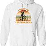 I Want My Two Dollars Hoodie - Retro Graphic Pullover Hoodie for Men & Women - White