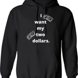 I Wanna Get Lost With You Mountains Design Hoodie - Black