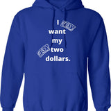 I Wanna Get Lost With You Mountains Design Hoodie - Blue