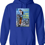 I Want My Two Dollars - Funny 80s Design Hoodie - Blue