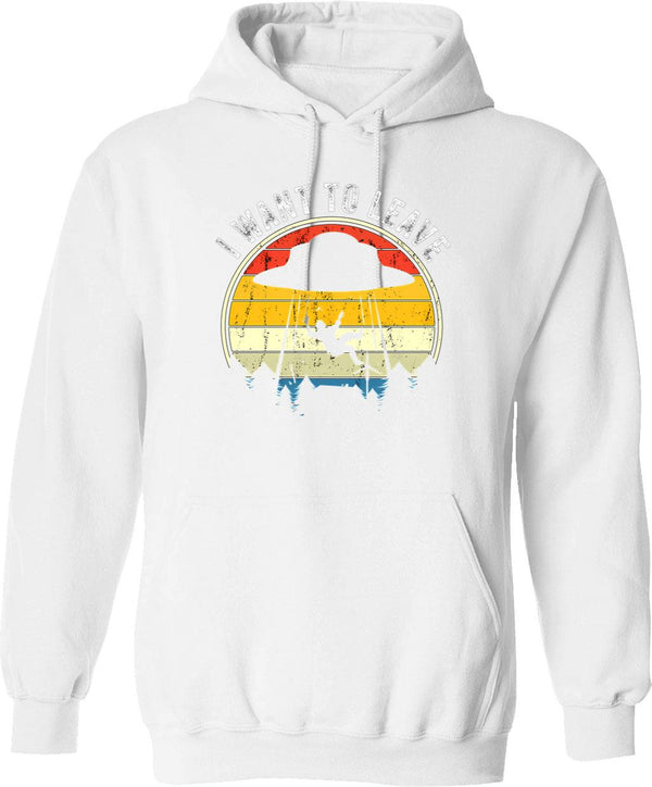 I Want The Hobo To Watch - Beatnick Perverts Random Funny Hoodie - White