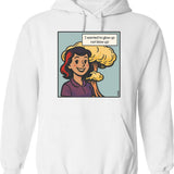 I Want To Leave Funny Ufo Vintage Hoodie - White