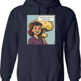 I Want To Leave Funny Ufo Vintage Hoodie - Navy