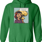 I Want To Leave Funny Ufo Vintage Hoodie - Green