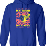 I Wanted To Glow Up Not Blow Up (1) Hoodie - Blue