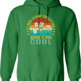 I Was Acting Silly Pigeon Hoodie - Retro Graphic Pullover Hoodie for Men & Women - Green