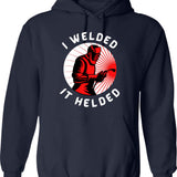 I Was Stamp Collecting Before It Was Cool Funny Retro Hoodie - Navy