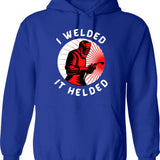 I Was Stamp Collecting Before It Was Cool Funny Retro Hoodie - Blue
