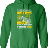 I Will Not Comply Hoodie - Retro Graphic Pullover Hoodie for Men & Women - Green
