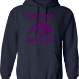 I Woke Up Today And Choose Violence Pygmy Hippo Vintage Moo Deng Bootleg Hoodie - Navy