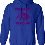 I Woke Up Today And Choose Violence Pygmy Hippo Vintage Moo Deng Bootleg Hoodie - Blue