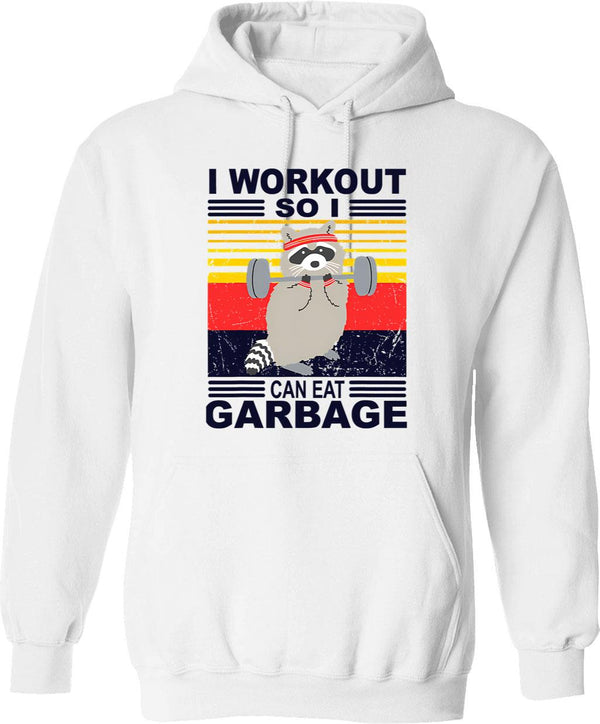 I Workout Because My Wife Is Hot Hoodie - White