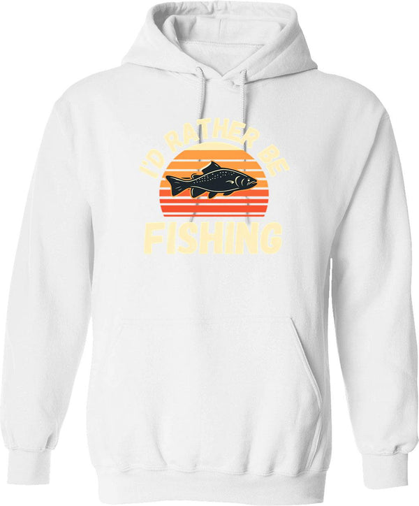 I'd Rather Be Farming Funny Retro Vintage Farmer Gift For Tractor Lover Hoodie - White