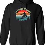I'd Rather Be Playing Splendor Hoodie - Retro Graphic Pullover Hoodie for Men & Women - Black