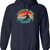 I'd Rather Be Playing Splendor Hoodie - Retro Graphic Pullover Hoodie for Men & Women - Navy