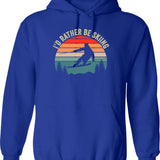 I'd Rather Be Playing Splendor Hoodie - Retro Graphic Pullover Hoodie for Men & Women - Blue