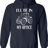 I'd Rather Be Skiing Retro Vintage Ski Funny Skier Hoodie - Navy