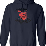 I'm Claustrophobic Darren Hoodie - Retro Graphic Pullover Hoodie for Men & Women - Navy