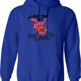 I'm Claustrophobic Darren Hoodie - Retro Graphic Pullover Hoodie for Men & Women - Blue