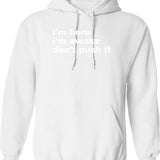 I'm Here For The Gangbang Inappropriate Y2k Sex Humor Hoodie - White