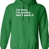 I'm Here For The Gangbang Inappropriate Y2k Sex Humor Hoodie - Green