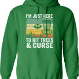 I'm In The Mood Hoodie - Retro Graphic Pullover Hoodie for Men & Women - Green