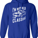 I'm Not Old I'm Classic Best Of 1983 Retro Vintage Funny Distressed Cassette Birthday Gift Hoodie - Blue
