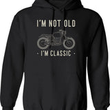 I'm Not Old I'm Classic Funny Old Men Hoodie - Black