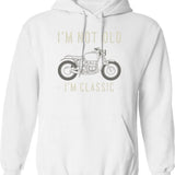 I'm Not Old I'm Classic Funny Old Men Hoodie - White