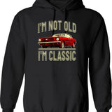 I'm Not Old I'm A Classic. Guitar And Amp Theme For Guitarists Hoodie - Black