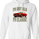 I'm Not Old I'm A Classic. Guitar And Amp Theme For Guitarists Hoodie - White