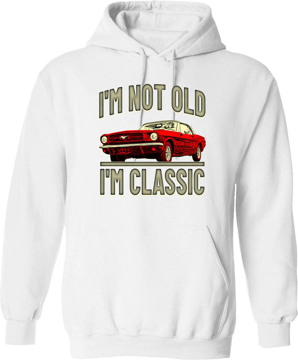 I'm Not Old I'm A Classic. Guitar And Amp Theme For Guitarists Hoodie - White