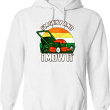 I'm Sexy And I Mow It Funny Retro Vintage Lawn Hoodie - White
