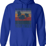 I'm Shawn You're Marty Hoodie - Retro Graphic Pullover Hoodie for Men & Women - Blue