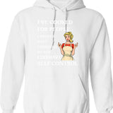 I'm Your Huckleberry (vintage Distressed Look) Hoodie - White