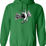 Ic Xc Nika Cross Christian Orthodox Retro Vintage Hoodie - Green