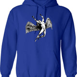 Ic Xc Nika Cross Christian Orthodox Retro Vintage Hoodie - Blue