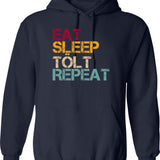 Ice Tea Merch Classic . Hoodie - Retro Graphic Pullover Hoodie for Men & Women - Navy