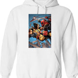 Iconic Alice Hoodie - Retro Graphic Pullover Hoodie for Men & Women - White