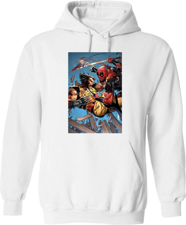Iconic Alice Hoodie - Retro Graphic Pullover Hoodie for Men & Women - White
