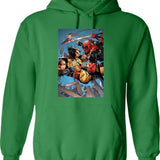 Iconic Alice Hoodie - Retro Graphic Pullover Hoodie for Men & Women - Green
